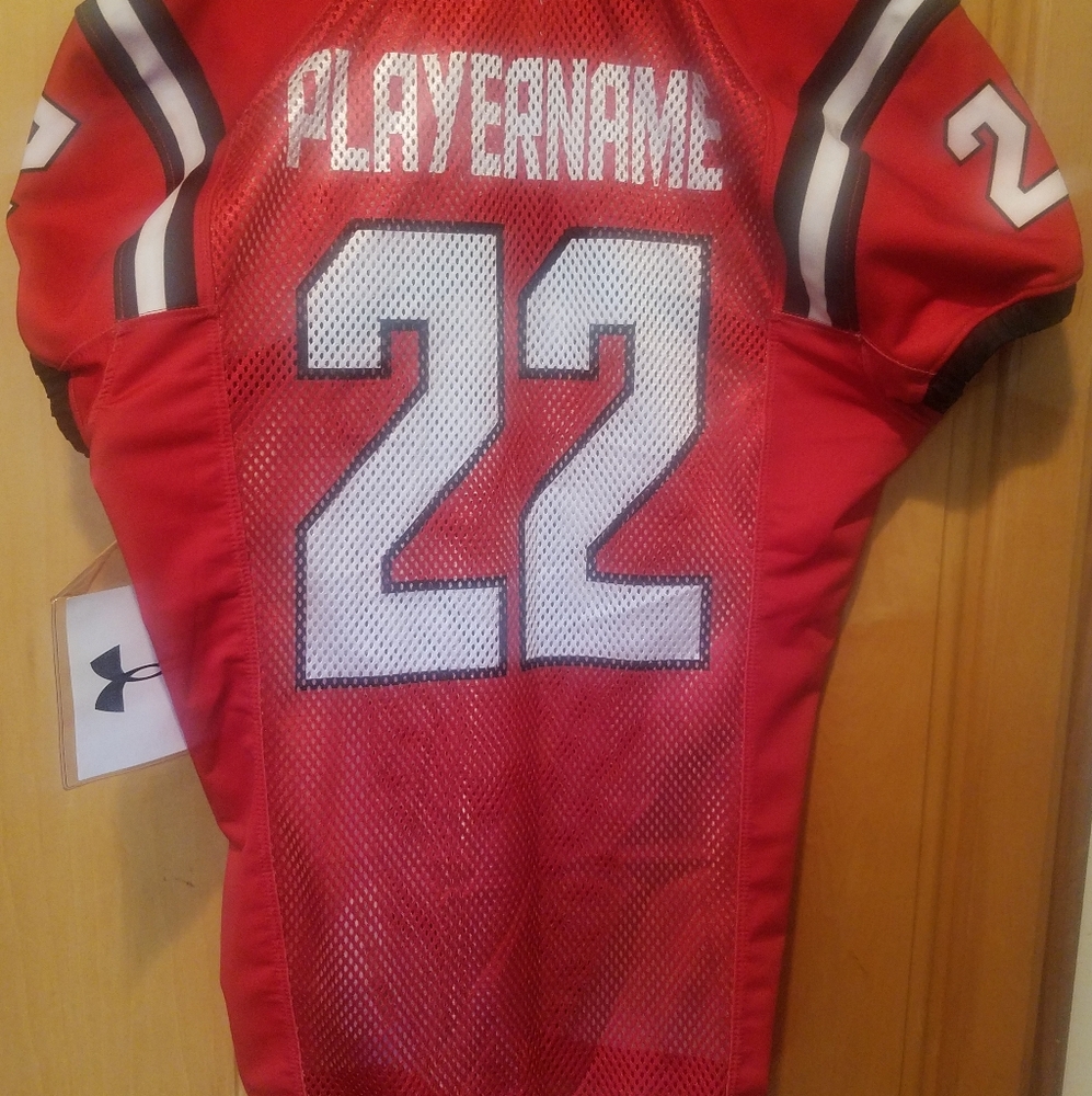 NEW Under Armour Red THROWBACK Football  Jersey